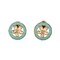 Indian Kundan Stud Earrings for Women - Kundan & Pearl Tassel Round Earrings, Small Tops Earring, Golden Tone Bollywood Style Dangle Earrings, Chandelier Jhumki Jewelry, Bridal Earrings, Gift for Her